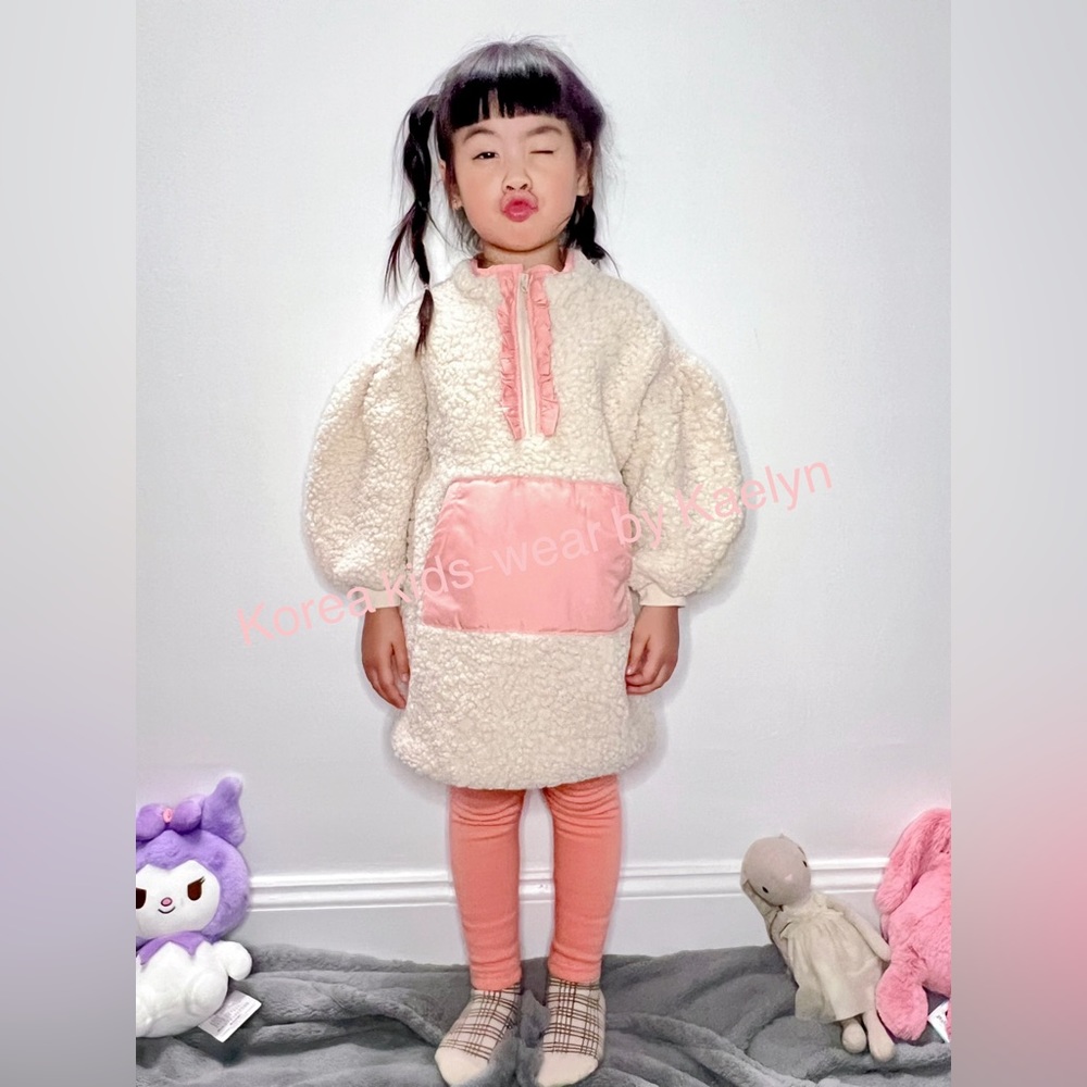 Set long coat and fleece leggings